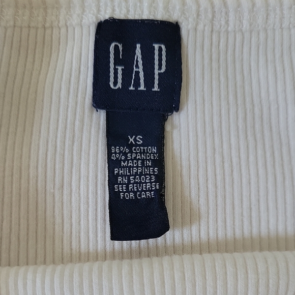GAP White Ribbed Tank - Picture 6 of 6